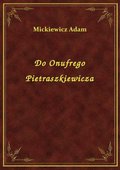 ebooki: Do Onufrego Pietraszkiewicza - ebook