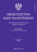 Orzecznictwo Sądu Najwyższego. Izba Kontroli Nadzwyczajnej i Spraw Publicznych – e-wydanie – 2/2024