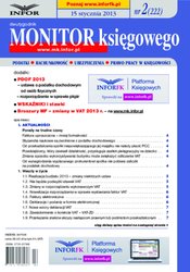 : Monitor Księgowego - e-wydanie – 2/2013