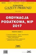 Ordynacja podatkowa, NIP 2017 - ebook