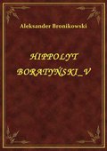 Hippolyt Boratyński V - ebook