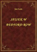 Spisek W Bedford-Row - ebook