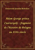 ebooki: Adam-George prince Czartoryski : fragment de l'histoire de Pologne au XIXe siecle - ebook