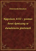 Napoleon XIII : poemat heroi-komiczny w dwudziestu pieśniach - ebook