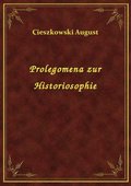Prolegomena zur Historiosophie - ebook