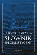 Leksykografia - słownik specjalistyczny - ebook