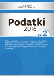 : Podatki 2016 cz. 2 - ebook