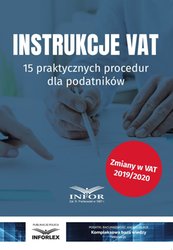 : Instrukcje VAT. 15 praktycznych procedur dla podatników - ebook