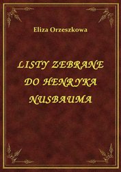 : Listy Zebrane Do Henryka Nusbauma - ebook