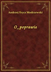 : O poprawie Rzeczypospolitej - ebook