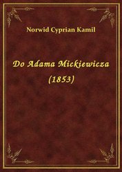 : Do Adama Mickiewicza (1853) - ebook