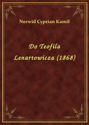 : Do Teofila Lenartowicza (1868) - ebook