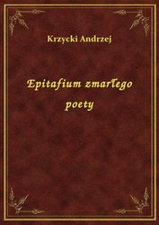 : Epitafium zmarłego poety - ebook