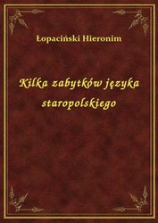 : Kilka zabytków języka staropolskiego - ebook