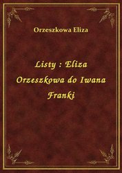 : Listy : Eliza Orzeszkowa do Iwana Franki - ebook