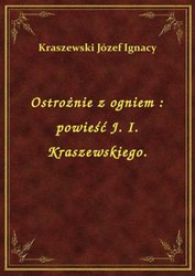: Ostrożnie z ogniem : powieść J. I. Kraszewskiego. - ebook