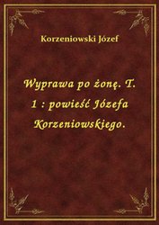 : Wyprawa po żonę. T. 1 : powieść Józefa Korzeniowskiego. - ebook