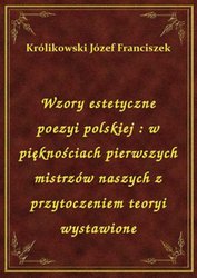 : Wzory estetyczne poezyi polskiej : w pięknościach pierwszych mistrzów naszych z przytoczeniem teoryi wystawione - ebook