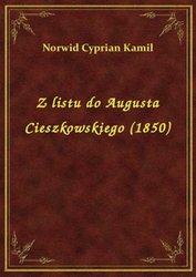: Z listu do Augusta Cieszkowskiego (1850) - ebook