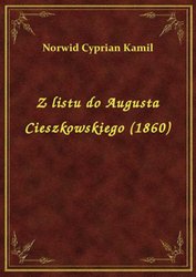 : Z listu do Augusta Cieszkowskiego (1860) - ebook