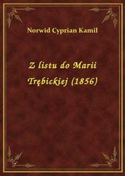 : Z listu do Marii Trębickiej (1856) - ebook