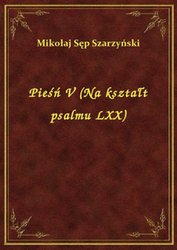 : Pieśń V (Na kształt psalmu LXX) - ebook