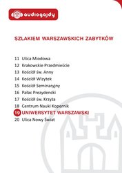 : Uniwersytet Warszawski. Szlakiem warszawskich zabytków - audiobook