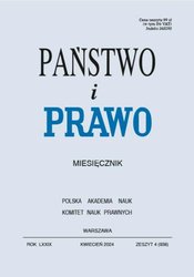 : Państwo i Prawo - e-wydanie – 4/2024